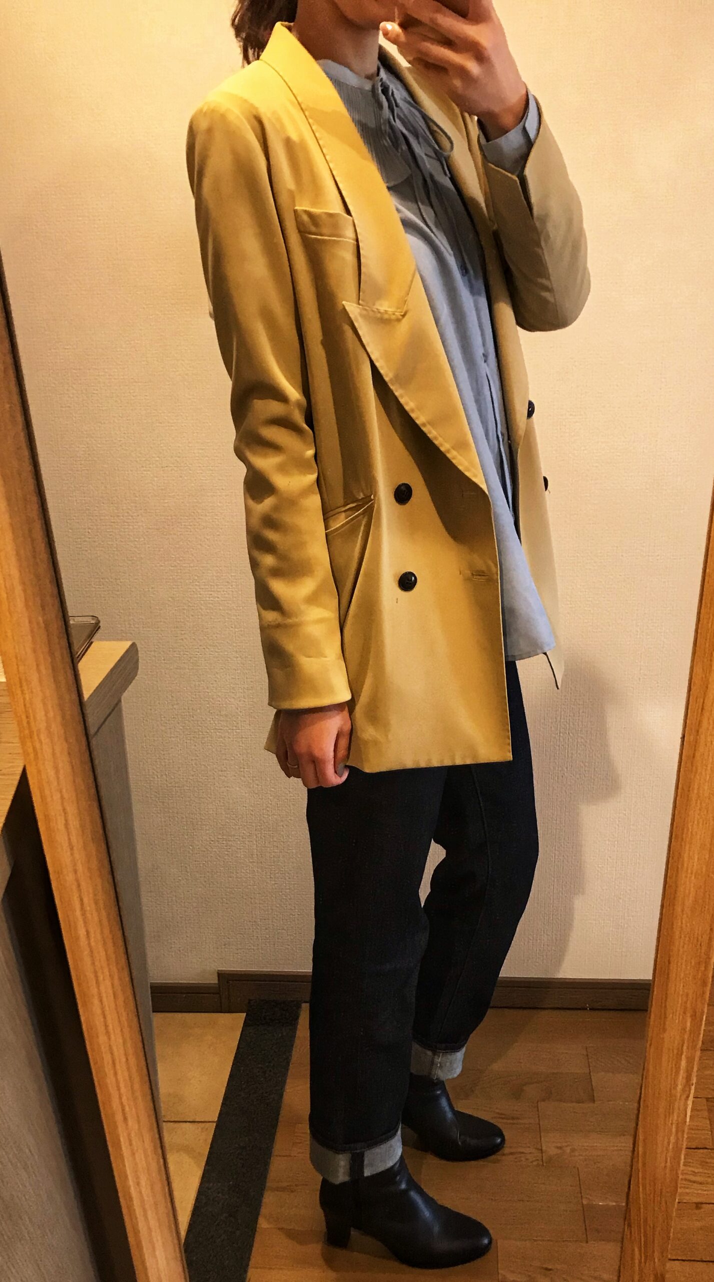 ユニクロ　スリムストレートハイライズジーンズ